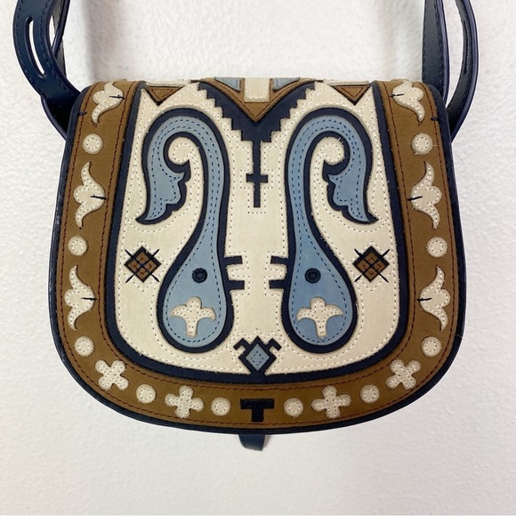 Tory Burch Patchwork Mini Saddle Bag - Picture 6 of 15